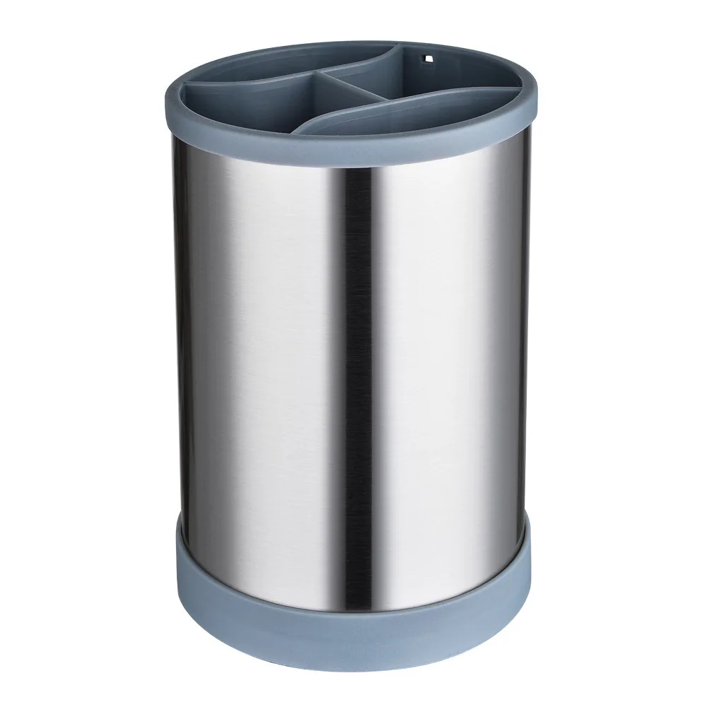 

Multi functional stainless steel rotatable storage tube, kitchen utensil storage rack, chopsticks and kitchenware storage rack,