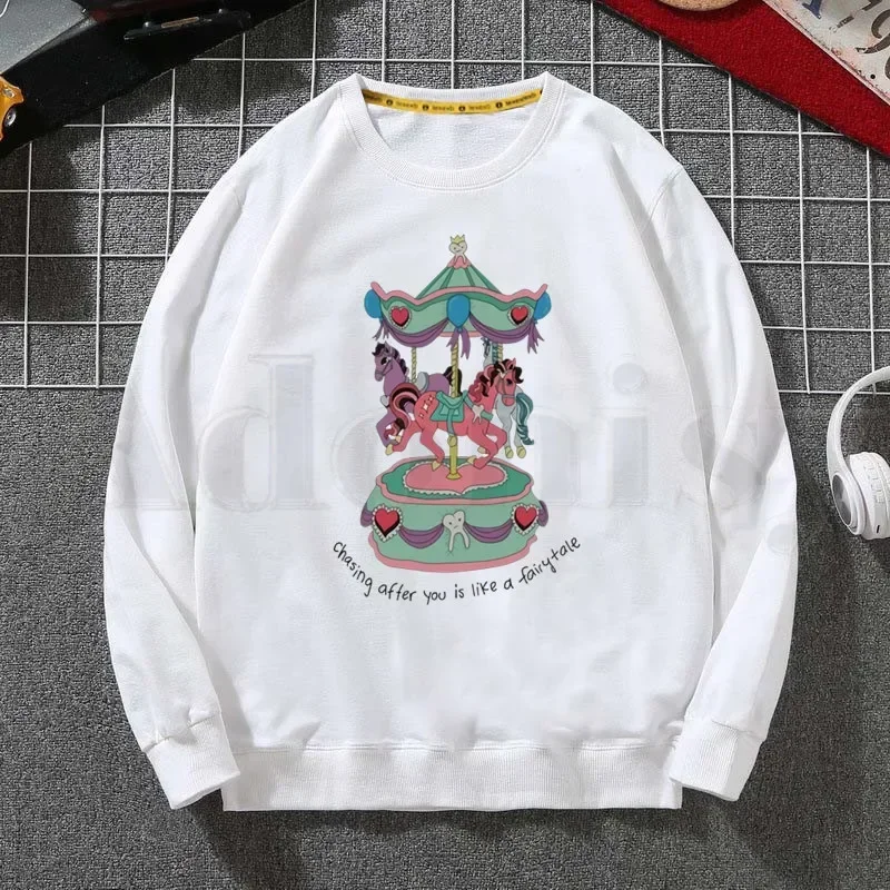 Melanie Martinez Kpop Summer Graphic Aesthetic Hoodies Sweatshirt Print Trend Mens Clothes Hip-Hop Male Crewneck Hoodies Men