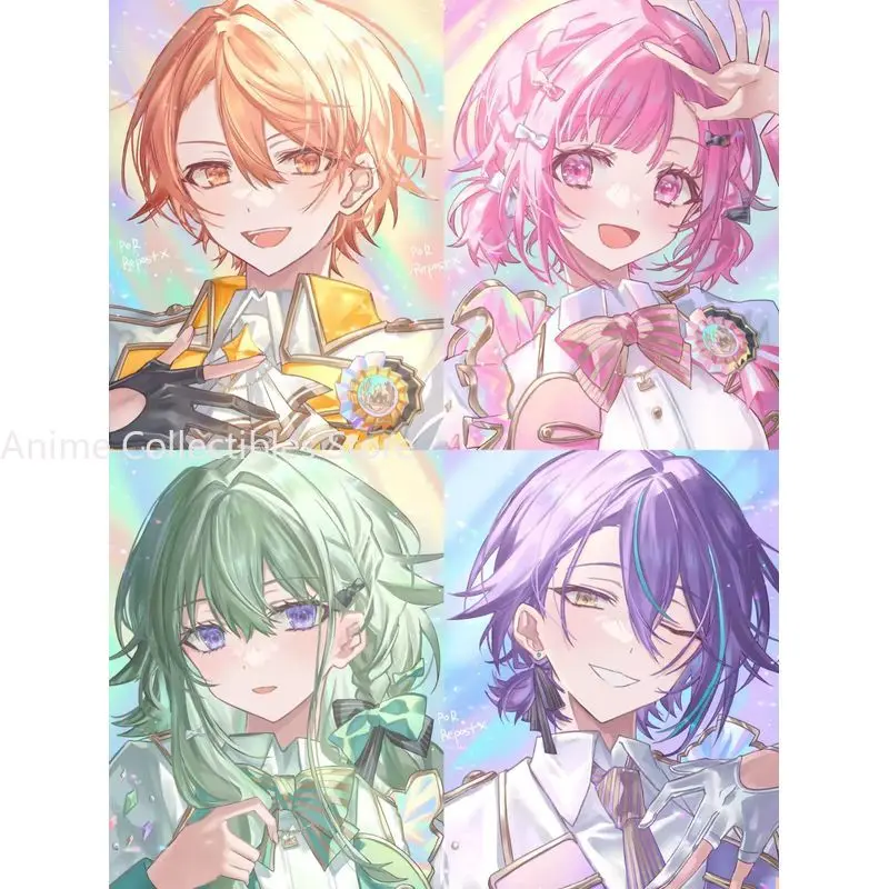 4 قطعة مشروع Sekai Tenma Tsukasa Otori Emu بطاقة المرجعية أنيمي 3 بوصة بطاقة صغيرة Lomo القرطاسية طالب هدية #1