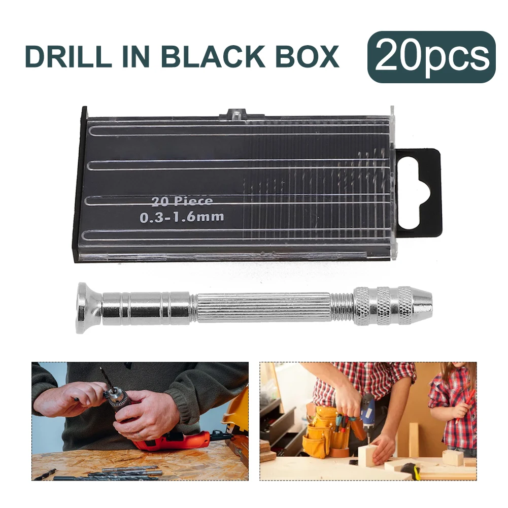 

High Quality Hand Drill Drill Bit 0.3-3.2mm 21Pcs set Aluminum Alloy Power Rotary Tools For Wood Diamond Plastic