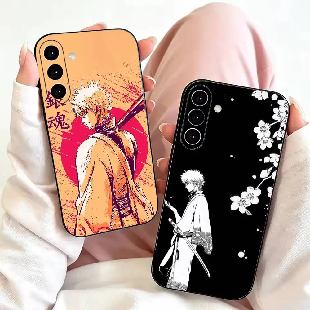 Anime G-Gintama Phone Case Black Silicone Soft For Samsung Galaxy A73,A72,A71,A70,A53,A52,A51