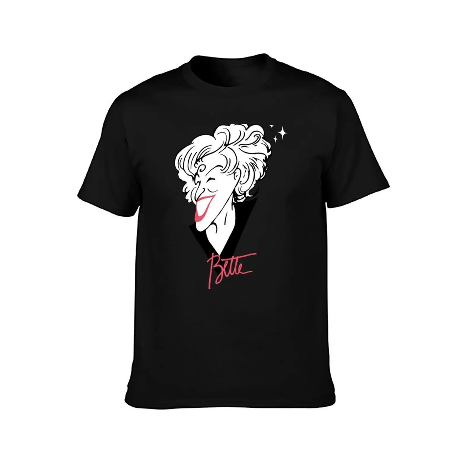 The Divine Miss MBette Midler Drawing (Black _amp_ Bush) T-Shirt Summer Casual Cotton Tee Oversized Streetwear Tops