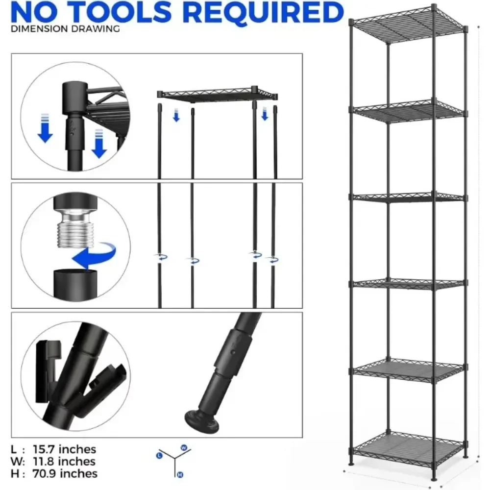 

Plant Shelf with Grow Light, 5-Tier, Plants Stand with 10W Ultra-Thin Grow Light Panels, Veg, 3/6/12h Timer, Plant Shelves
