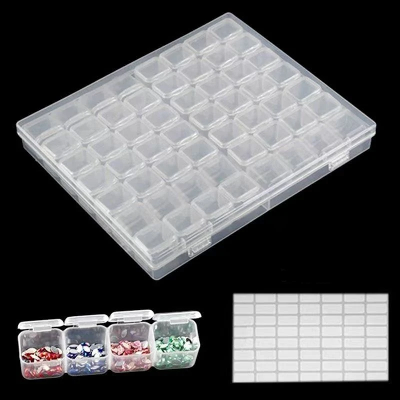 Beaded Storage Box Nail Art Storage Box Storage Box DIY Diamond Painting Diamond 56-Grid