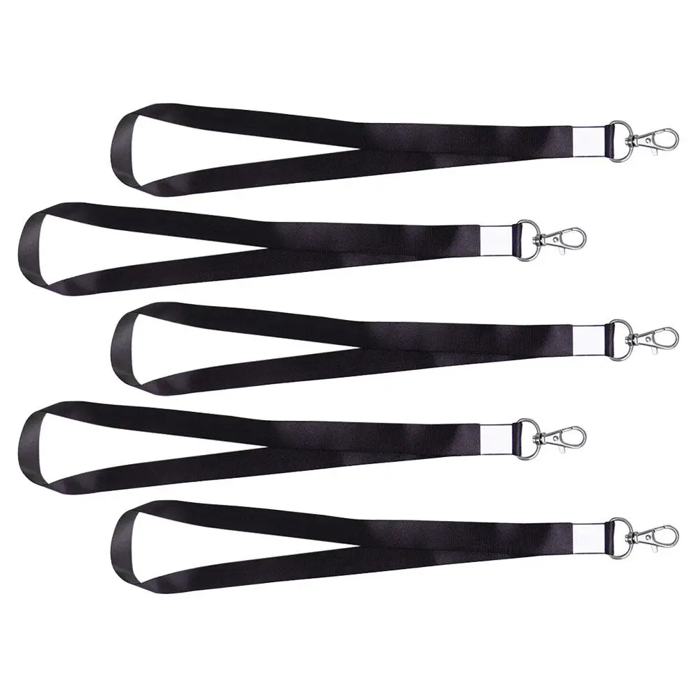 

5Pcs Adjustable Neck Lanyard Badge Holder Breakaway Clip Heavy Duty Strap for Id Cards Keys Secure Work School Conference
