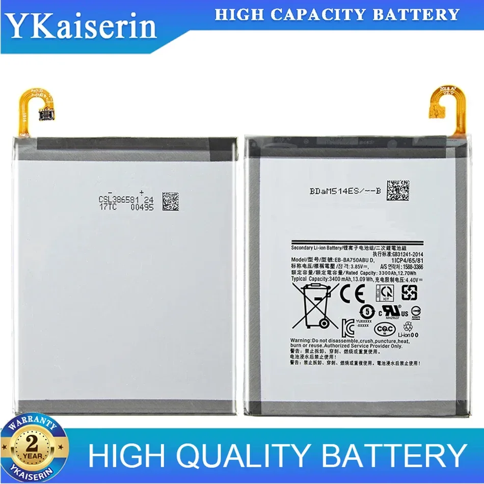 EB-BA750ABU 3400mAh Battery For SAMSUNG Galaxy A7 2018 version A730x A750 SM-A730x A10 2019 SM-A750F +Tools