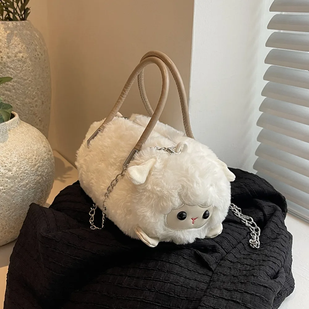 New Cute Animal Crossbody Bag Casual Trendy Panda Plush Bag Female Gift Chain Shoulder Bag