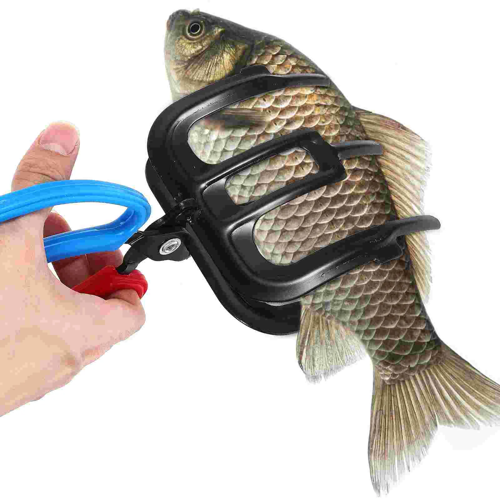 

2PCS Fish Gripper Grip Holder Fishing Controller Fishing Locking Clamp Grabber Accessory Spring Barbecue Tools