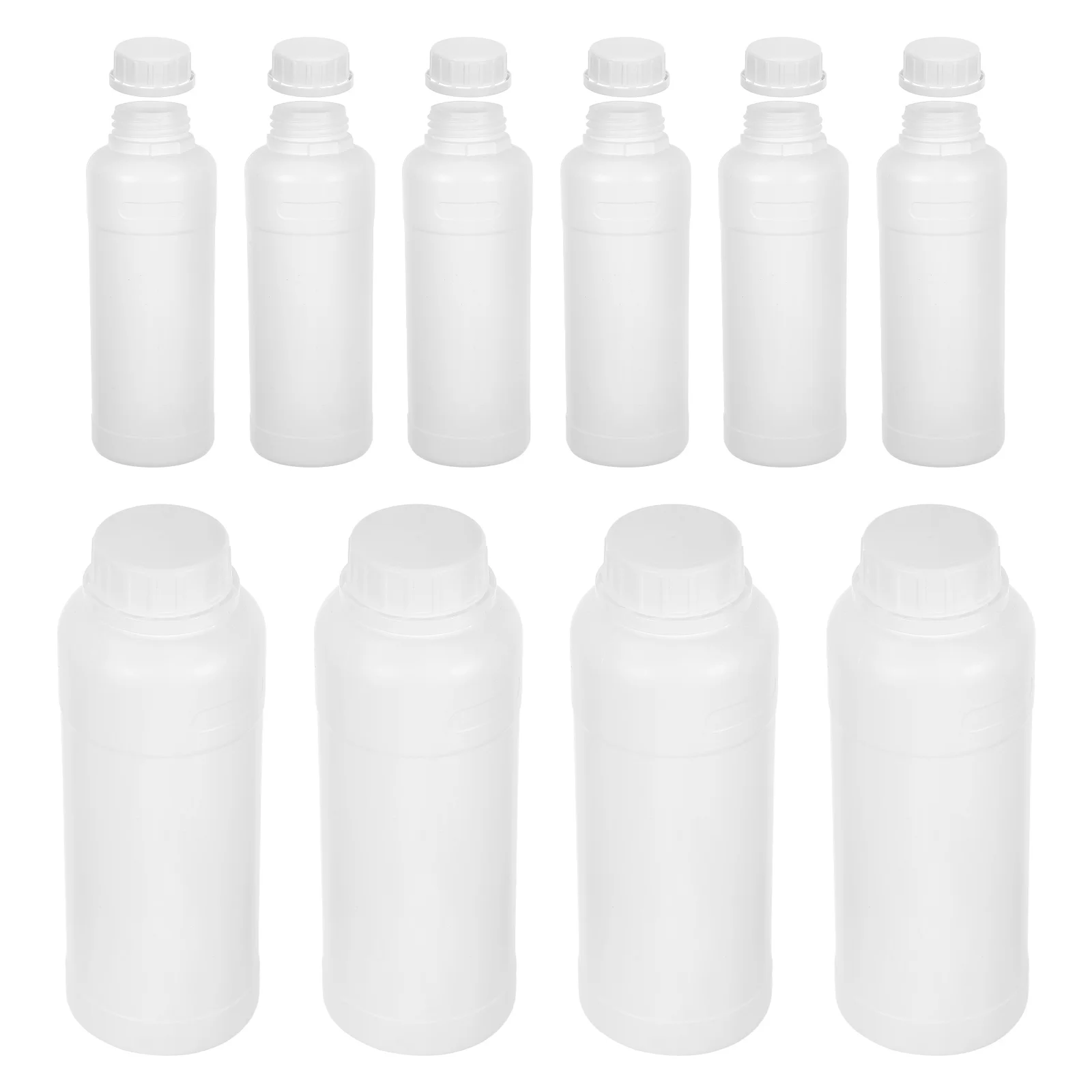

10 Pcs Sealed Reagent Bottle Empty Chemical Container Bottles Lab Plastic Filling Storage Sample