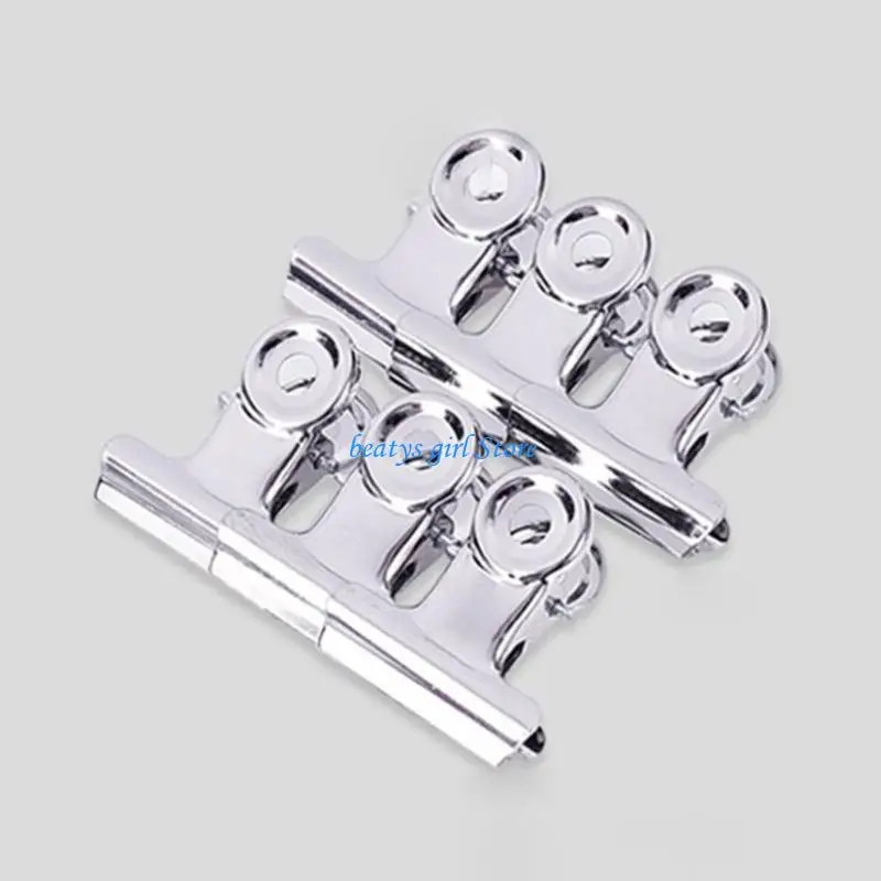 

C7AB 36 Pack Silver Metal Hinge Clips for Tags Bags Crafts School Supplies File Clamp