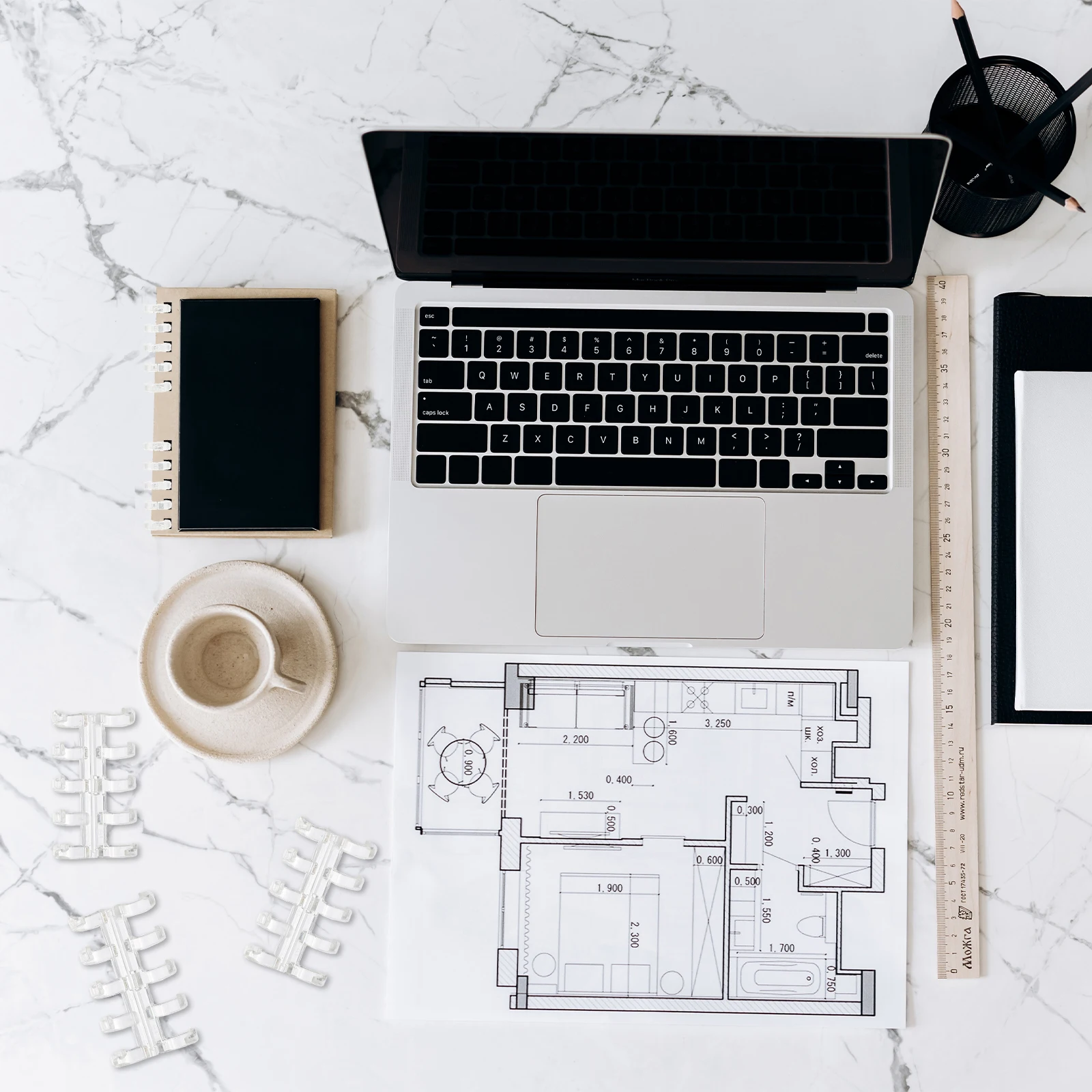 10 Pcs Segmented Binding Ring Buckle Book Rings Openable Binder Binders Flash Card Notebook Plastic Circle Accessories