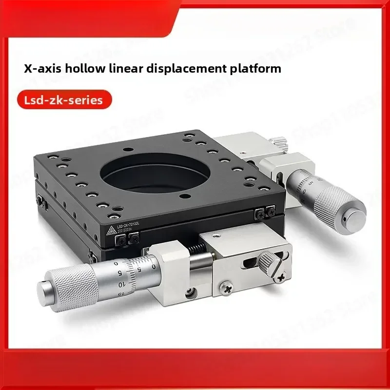 Manual XY Translation Stage High Precision Differential Drive Hollow Platform Sliding Table