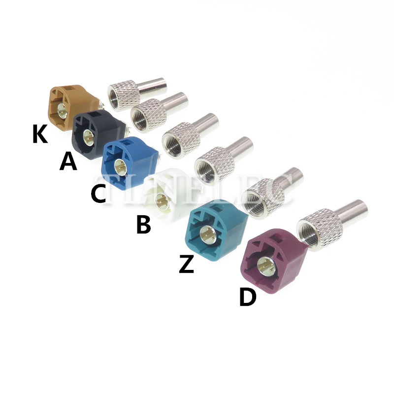 LVDS 4 Pin Way Camera Connectors Automotive Audio Socket Universal Car Fakra Connector