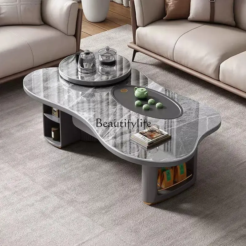 

**New rock slab kung fu tea table modern simple living room home office tea table