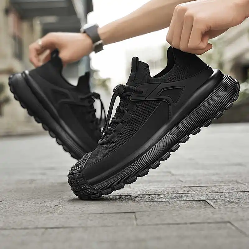 Ete Zapatos deportivos amarillos con suela antideslizante, zapatos nuevos de golf, zapatillas de tenis para hombre, zapatillas deportivas Scarp Athletics, novedades Kawaiis