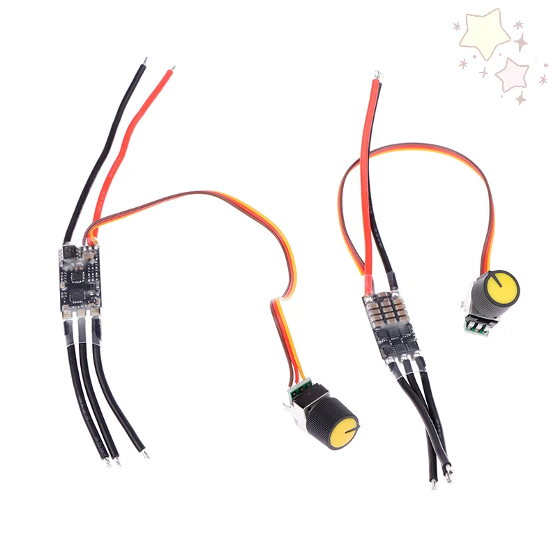 

Versatile DC 7-26V Brushless Motor Control Board with 3-phase Speed Regulation and Potentiometer for LiPo 2-6S
