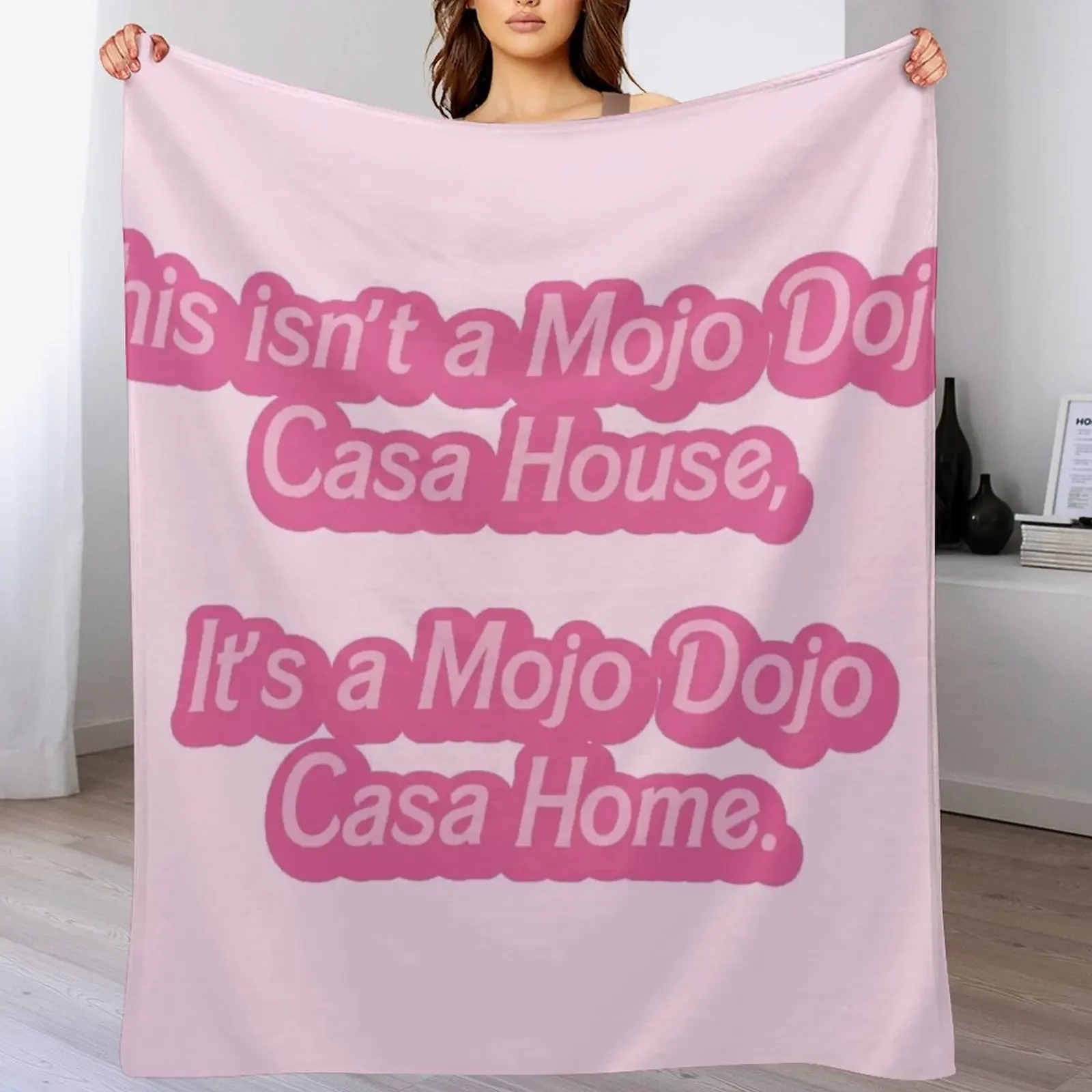 

Mojo Dojo Casa House Throw Blanket Long Lasting Soft Plush Blanket for Daily Use