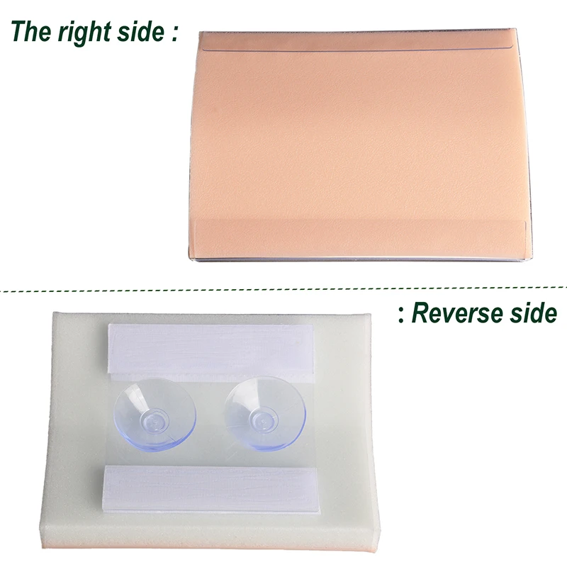 Skin Suture Model Wound Silicone Suture Pad Traumatic Suturing Training Pad Reusable Suture Practice Mat With Suction Cup Base