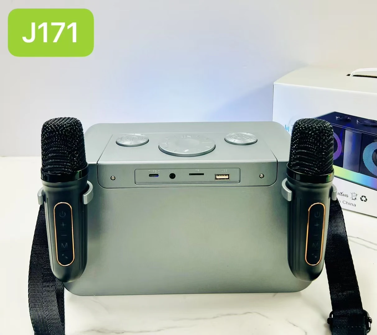 مكبر صوت PA مكبر صوت احترافي متعدد الوظائف مكبر صوت RGB مصباح مضخم صوت ستيريو نظام المسرح المنزلي مشغل صوت محمول #6