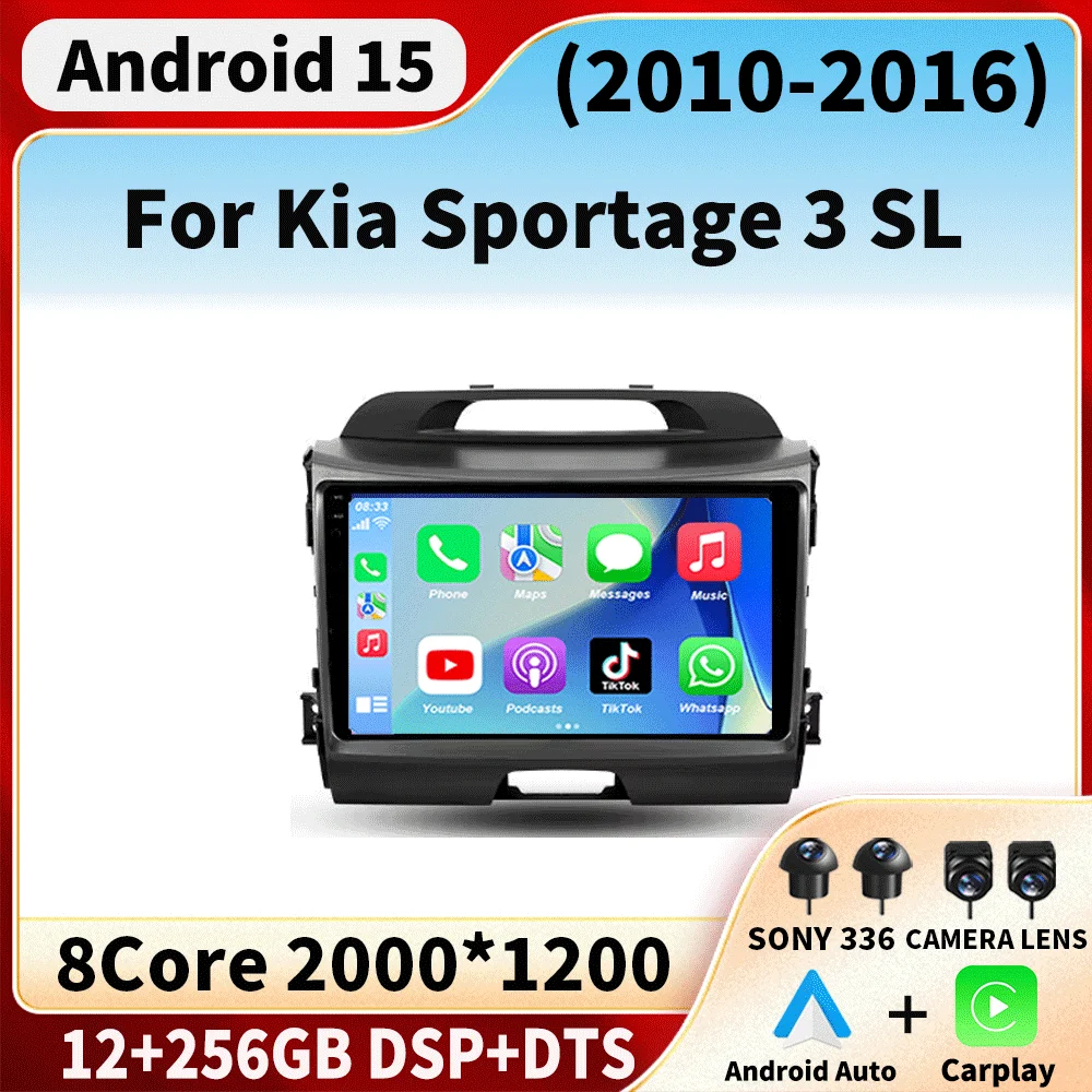 

Android 15 Car Radio For Kia Sportage 3 SL 2010 - 2016 Multimedia Video Player Navigation GPS No 2din 2 din dvd