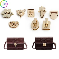 Top Quality Gold Metal Clasp Turn Lock Twist Locks Bag Decor Buckle Handbag Purse Closure Clasp DIY Hardware Replace Accessories