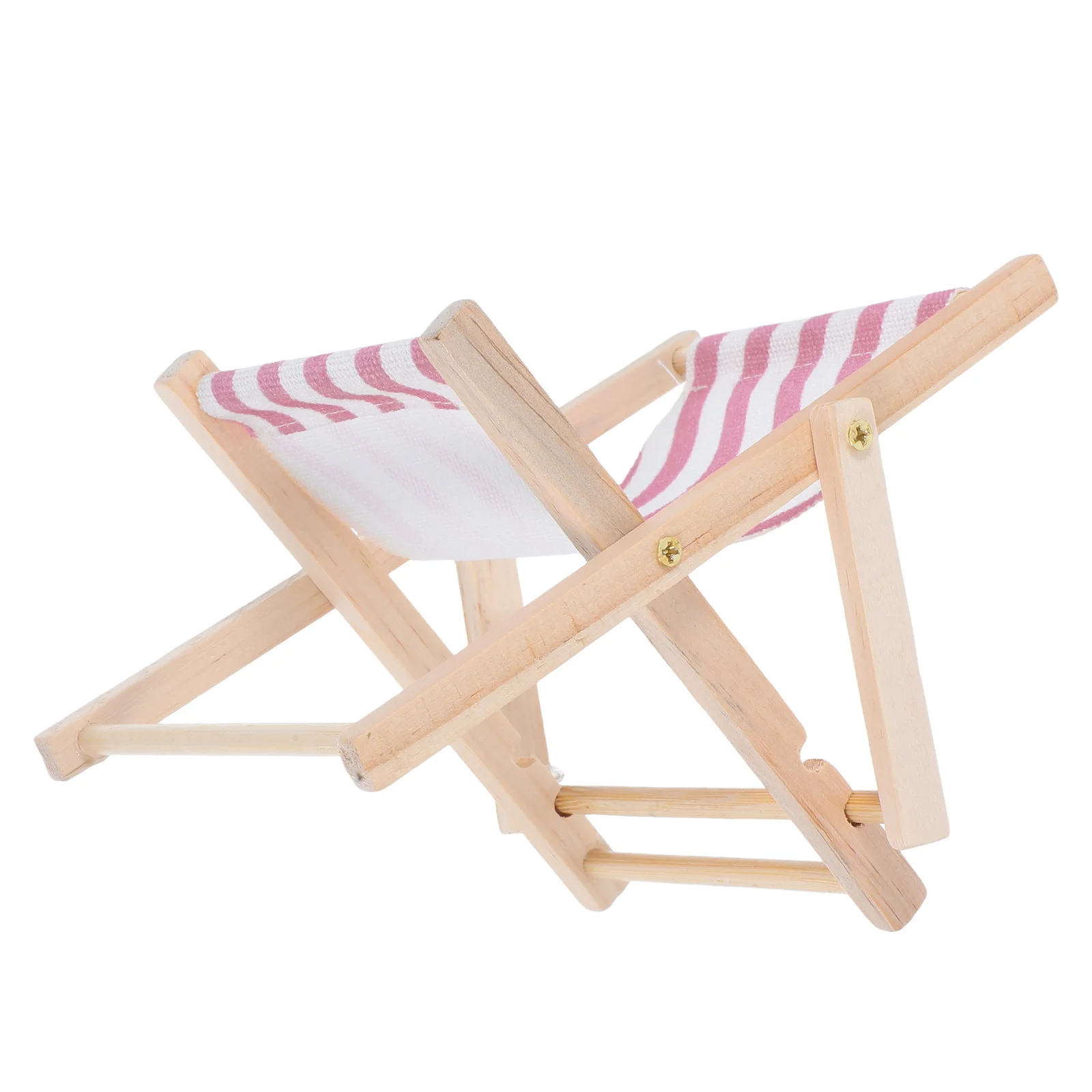 

1pc Wooden Phone Holder Beach Chair Design Desktop Cellphone Stand For Home Office Decor Tabletop Smartphone Mount Bracket