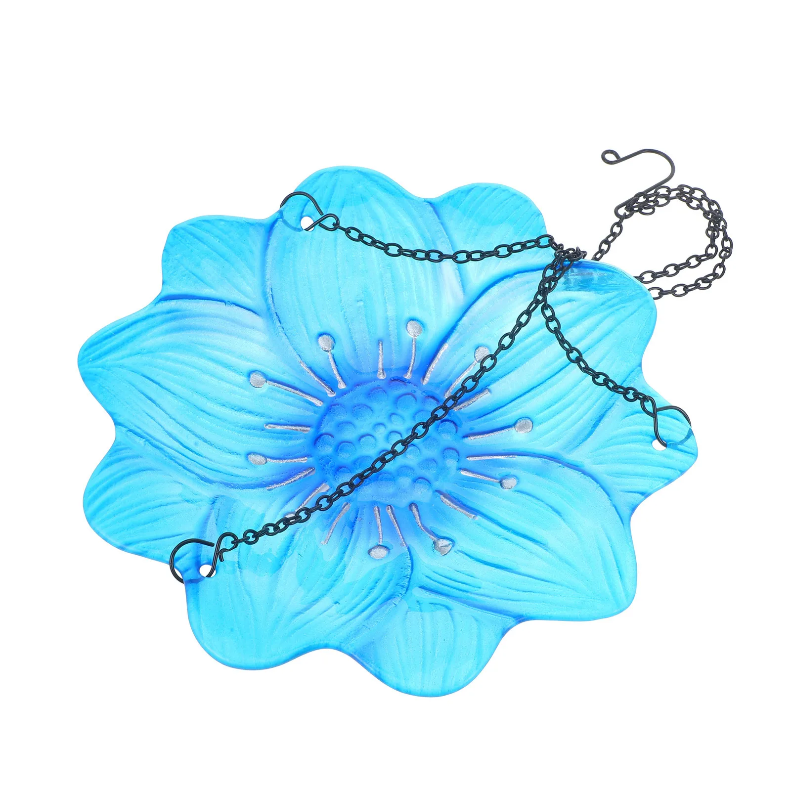 

Durable Glass Hanging Bird Feeder Decorative Garden Outdoor Bird Bath Feeding Tray Hummingbird Feeder Mask Birds Feeding Trays