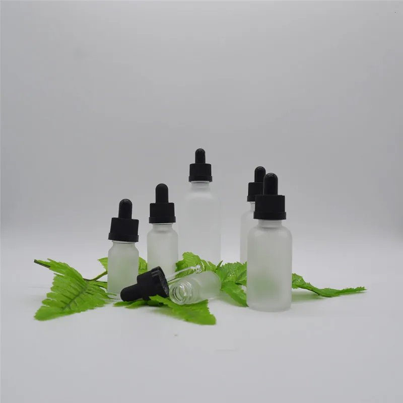 5ml -100ml Frosted Glass Dropper Bottle Oill bottle With The Child Resistant Lids For Perfume Essential Oil Bottles