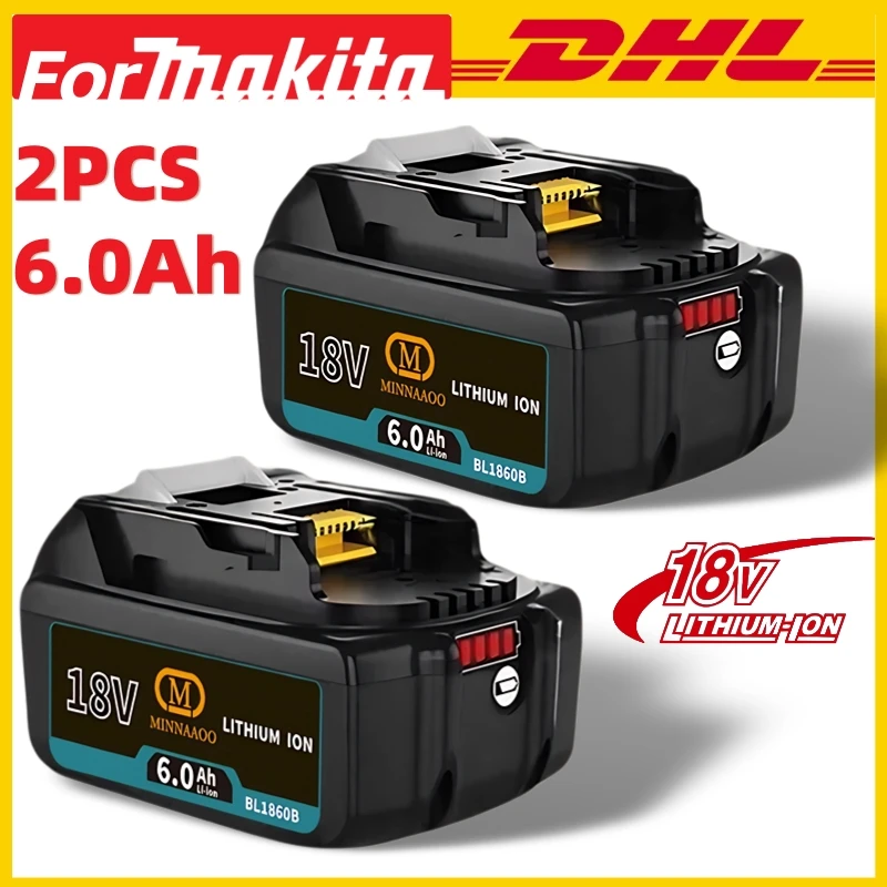 

НОВЫЙ 100% оригинал для Makita Аккумулятор 18 В, 6,0 Ач, перезаряжаемый BL1830 BL1830B BL1840B BL1850B, аксессуары для электроинструментов