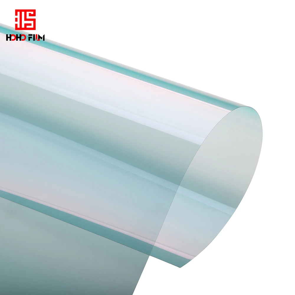 

Высокопрозрачная светло-голубая 99% УФ-автомобильная оконная пленка, оттенок 78% VLT, самоклеящаяся нанокерамическая солнечная тонировка для переднего окна