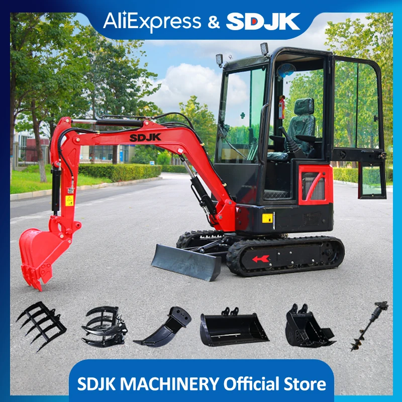 Smallest Euro5/Epa4 Hydraulic Exvator Construction Diggers Mini Excavator For Sale With Thumb Bucket