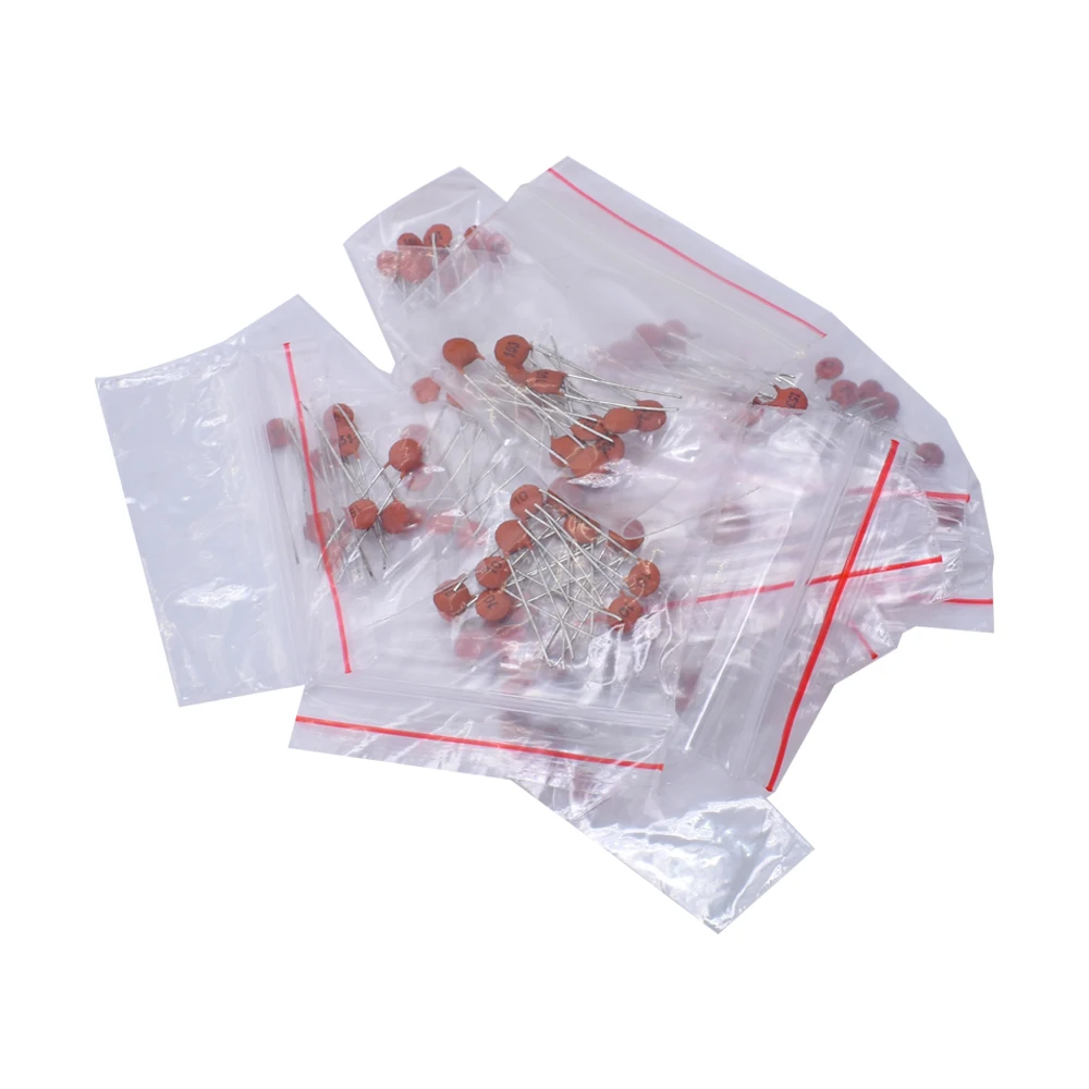 LIZAO 300pcs/Lot 2PF-0.1UF Multilayer Ceramic Capacitor Kit 30 Values for Arduino Electronic DIY Project