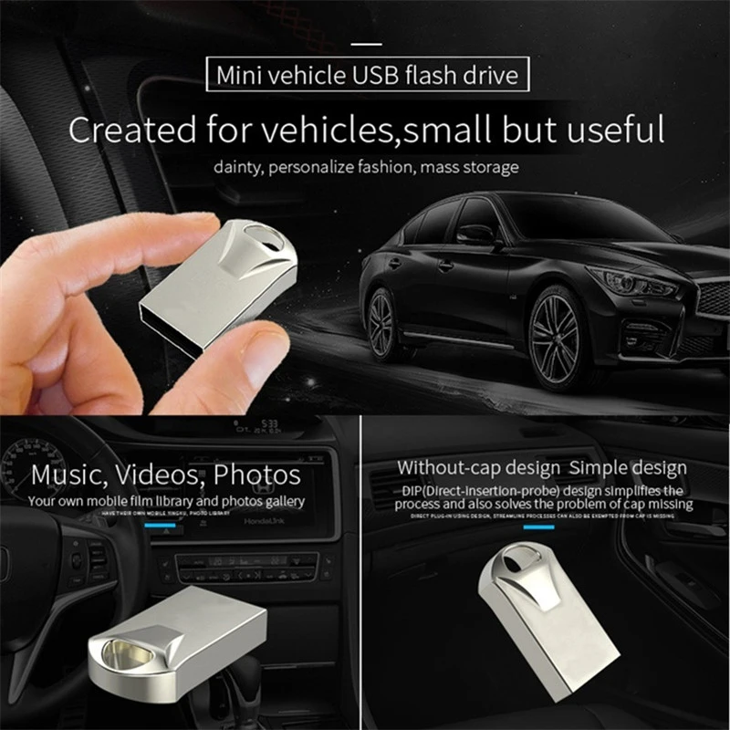 Professional music USB Flash drive Car audio 512GB 256GB 128GB High Speed Memory stick 64GB PEN Drive 2.0 Metal usb stick 16g 8g