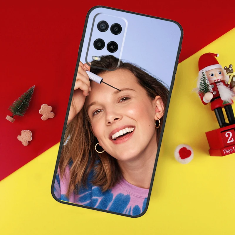 ميلي بوبي براون حالة ل ممن لهم A80 A60 A40 A15 A16 A17 A57 A94 A74 A54 A76 A96 A18 A38 A58 A78 A98 A6 A5 Pro #5