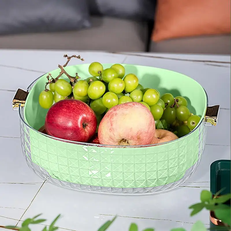 Colander Strainer Bowl Thickened Large Capacity Colander Fruit Washer Wear Resistant Bowl Strainer With Handles For Kitchens