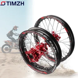 Front 1.40x14 Rear 1.85x12 inch aluminium Wheel Rim with CNC Hub 12/14 inch Black 15mm For Dirt Pit bike KAYO HR-160cc TY150CC