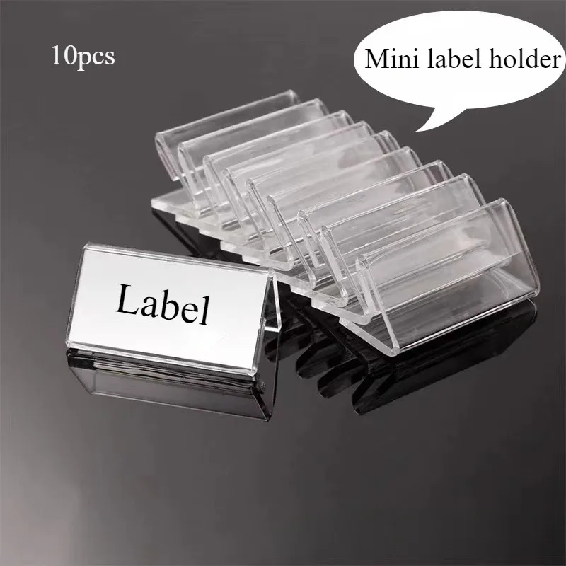 Clips porte-étiquettes en forme de L pour présentoirs de vente au détail, design élégant et professionnel pour organiser et présenter les cartes