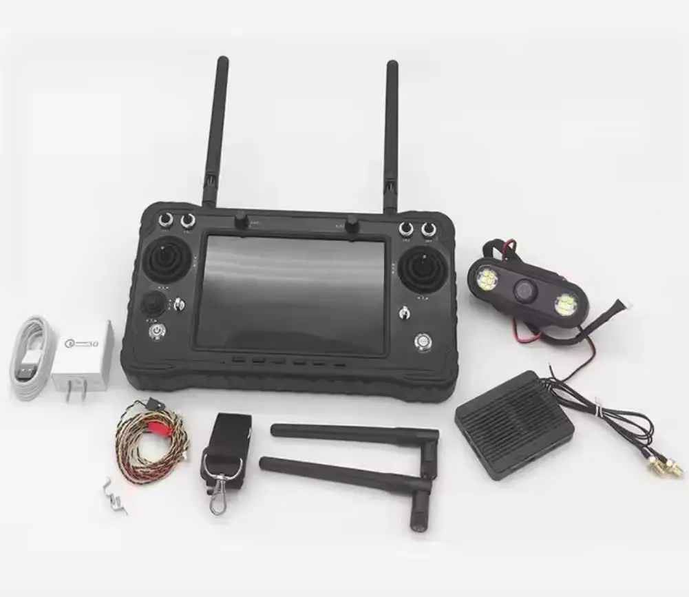 Station de terre portative sans fil, contrôleur Intelligent, écran tactile LCD HD de 10.1 pouces, 1280x800, pour Drone à levage lourd RC FPV