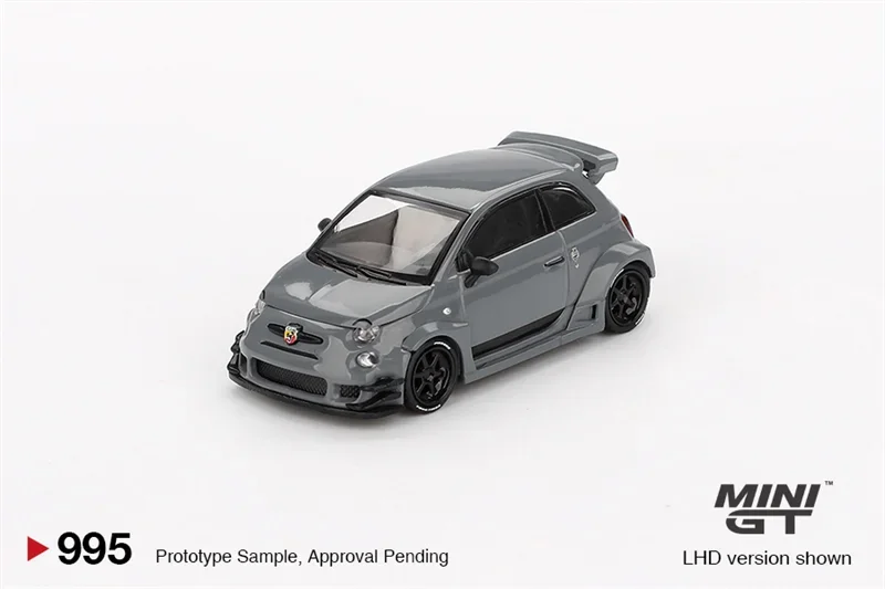 

MINI GT 1:64 LBWK Abarth 595 LB-WORKS x Abas Works Grey Diecast Model Car