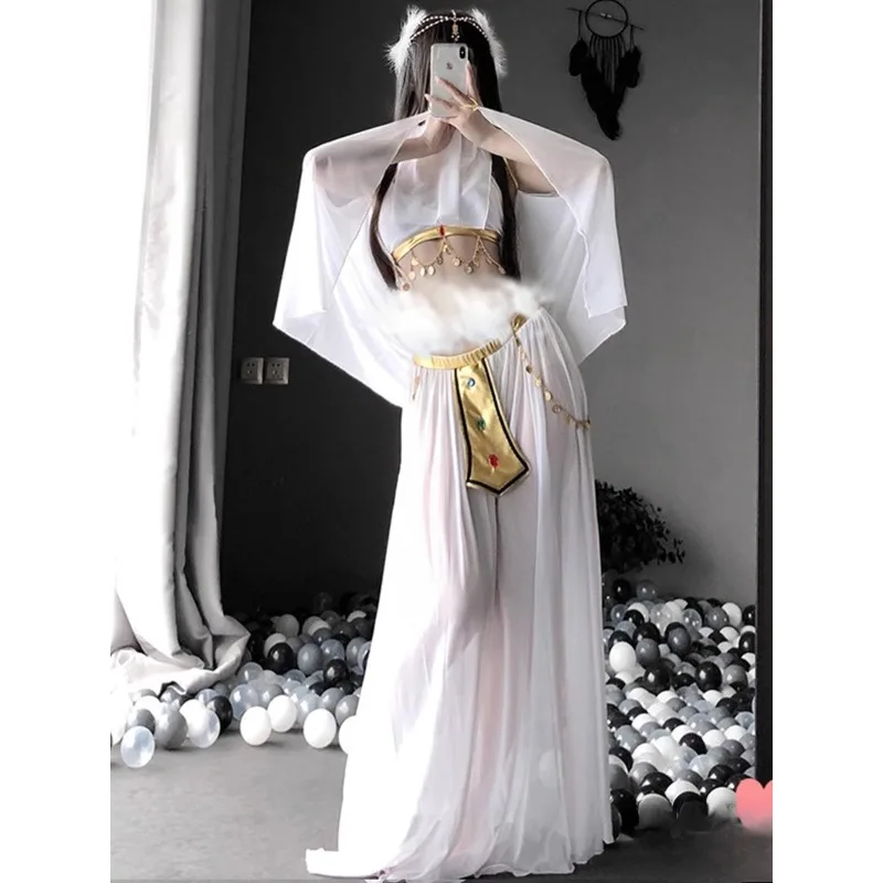 

Sexy Goddess Cosplay Egyptian Princess Uniform Belly Dance Indian Dance Exotic Costumes for Women Stage Performance Outfits