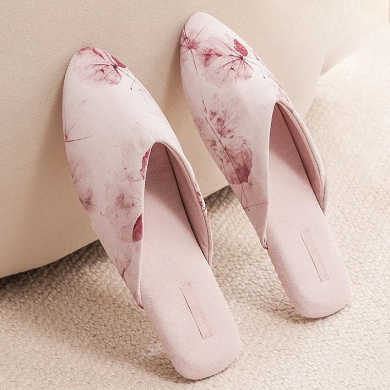 

Winter House Slippers for Women Print Fashion Comfort Casual Indoor Slides Female Light Non-slip Women Warm Flat Cotton Shoes