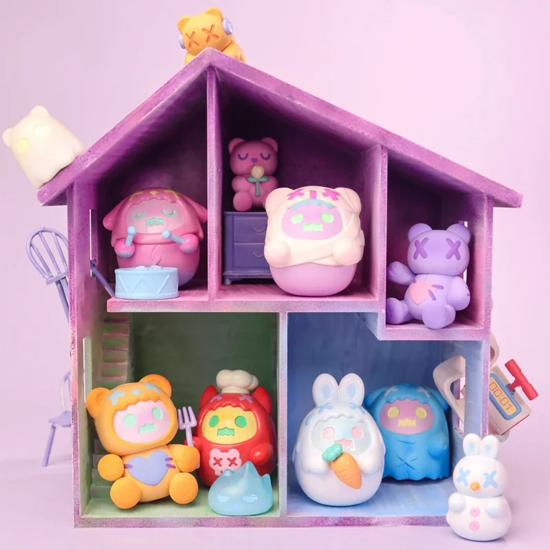 

New Shinwoo Mystery Box Ghost At Home Series Blind Box Toy Shinwoo Ghost Bear Action Figures Doll Decor Ornament Charm Gifts