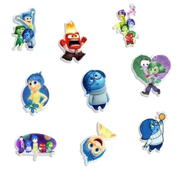 Popular Series 10Pcs/lots Disney Inside Out Flat Planar Resin for Charms DIY Bow Craft Supplies Phone Decorations