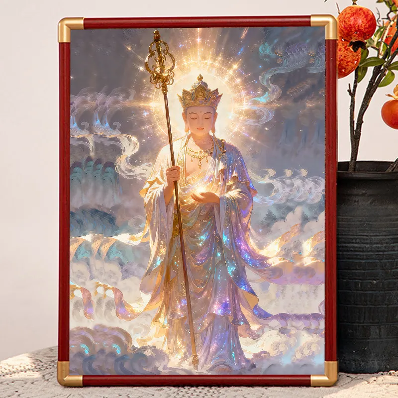 

Cz colorful portrait ornament for home tie statue hanging picture stand table solid wood photo frame decorative painting