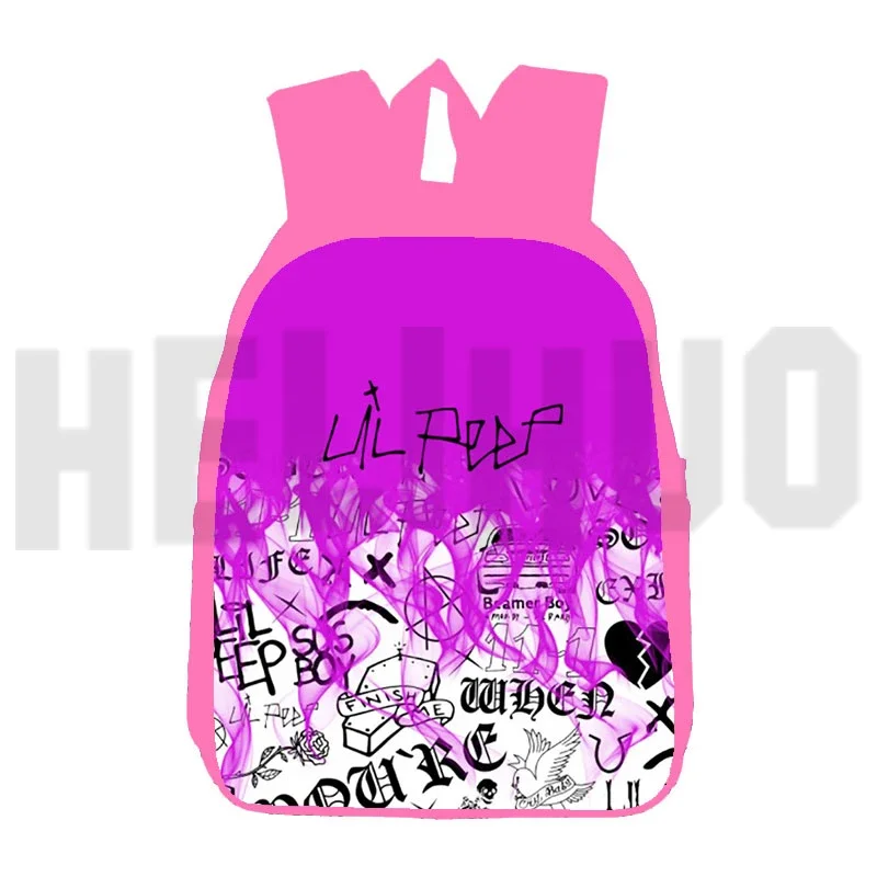 

Preppy Style Lil Peep 3D Cartoon Printing Backpacks Primary School Bag 12/16 Inch Casual Lady Travel Bag Rapper Lil Peep Bookbag