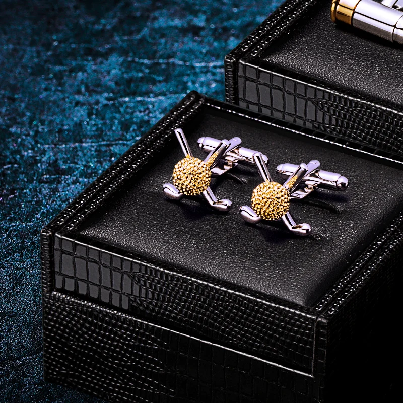 

KFLK Jewelry French shirt Fashion cufflink for mens Brand Golf shape Cuff link Wholesale Button High Quality guests