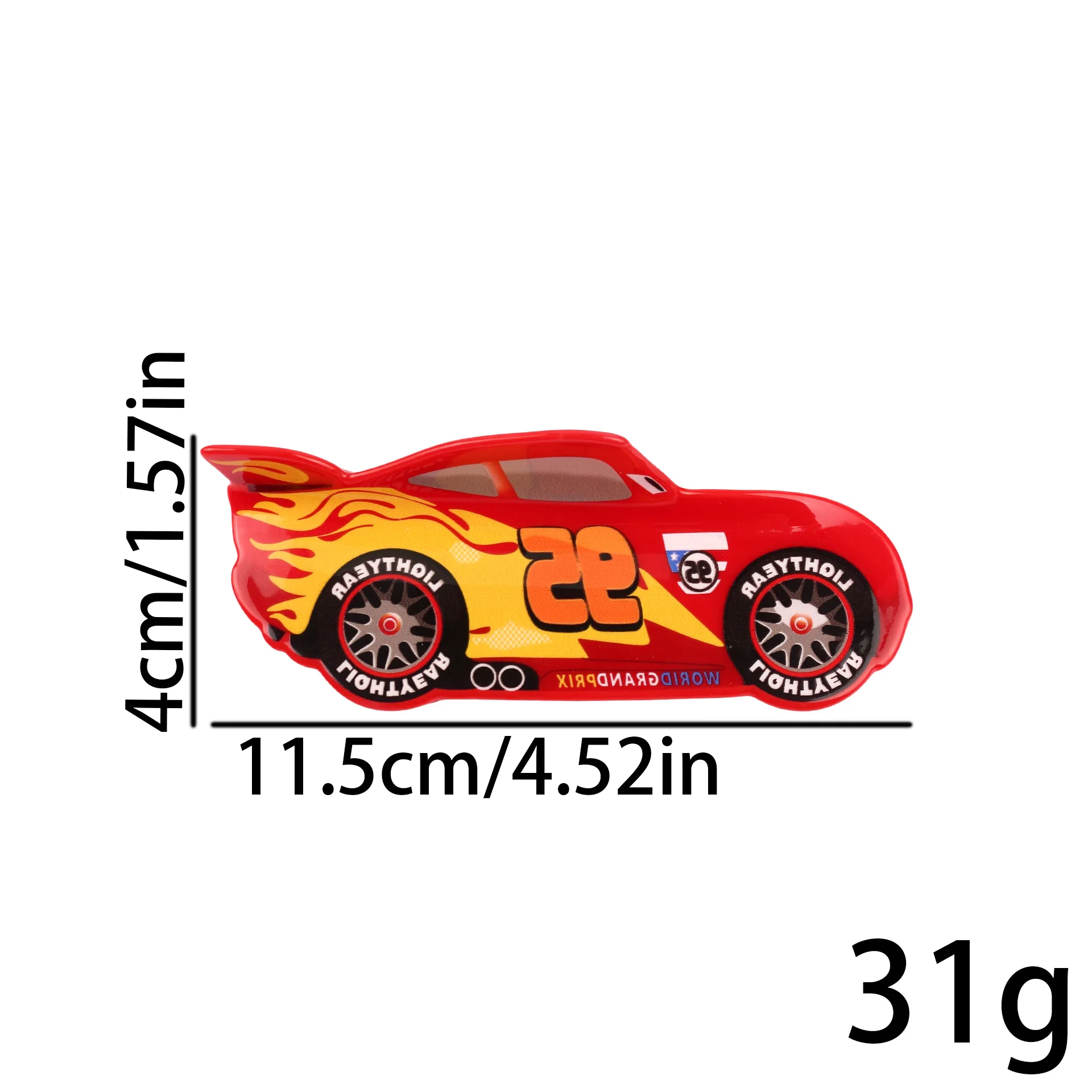 مشبك شعر ديزني كارز 3 لايتنينج ماكوين شارك بايت، شخصية أنيقة، إكسسوارات شعر عملية يومية، مشبك شعر آمن #6