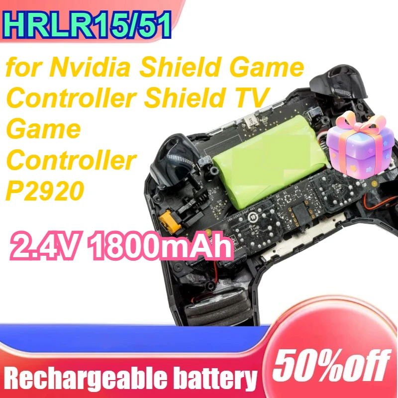 

HRLR15/51 2.4V 1800mAh for Nvidia Shield Game Controller Shield TV Game Controller P2920 Ni-MH Game Controller Battery