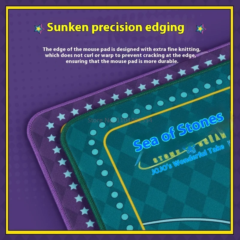 Vgn Jojo Co Branded Wonderful Adventure Bordered Mouse Pad Keyboard Gaming Mekanis dan Mouse Pad Set Mouse Pad yang Disesuaikan