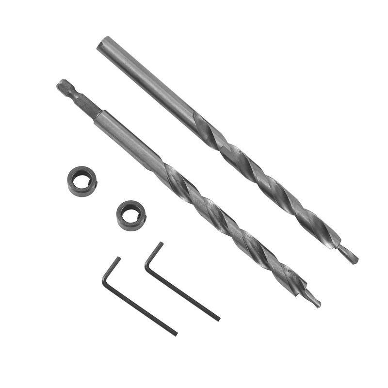 

A20F-3/8-дюймовое карманное сверло с ограничителем глубины 1/4, сменные спиральные ступенчатые сверла с шестигранным хвостовиком для Kreg, ручные карманные Ho